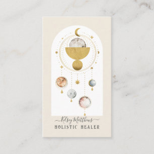 PixDezines H2 Celestial Works Imitate Gold Visitenkarte