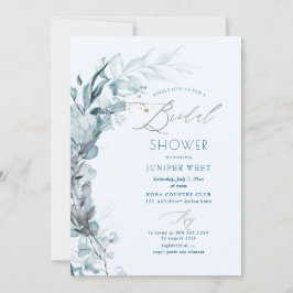 PixDezines H2 Dusty Blue Eucalyptus Brautparty Einladung