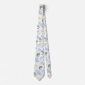 PixDezines H2 Dusty Blue Rose Krawatte (Vorderseite)
