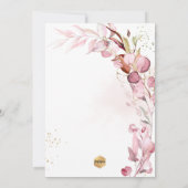 PixDezines H2 Dusty Blush Gum Eucalyptus Bautizo Einladung (Rückseite)