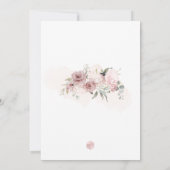 PixDezines H2 Dusty Rose Bat Mitzvah Einladung (Rückseite)