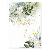 PixDezines H2 Elegant Blauer Kaugummi Eukalyptus F Tischnummer (Vorderseite)