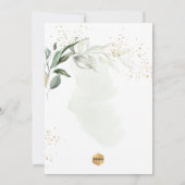 PixDezines H2 Eucalyptus Bautizo Einladung (Rückseite)