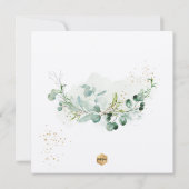 PixDezines H2 Eukalyptus Primera Comunion Einladung (Rückseite)