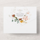 PixDezines H2 Fall Garden Blume All In One Einladung (Rückseite)