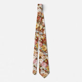 PixDezines H2 Fall Garden Blume Neck Tie Krawatte (Rückseite)