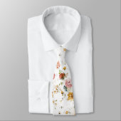 PixDezines H2 Fall Garden Blume Neck Tie Krawatte (Gebunden)