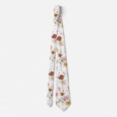 PixDezines H2 Fall Garden Blume Neck Tie Krawatte (Rückseite)