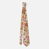 PixDezines H2 Fall Garden Blume Neck Tie Krawatte (Rückseite)