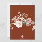 PixDezines H2 Fall Garden Blume Probe Abendessen Einladung (Rückseite)