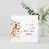 PixDezines H2 Fall Garden Blume Save the Date (Stehend Vorderseite)