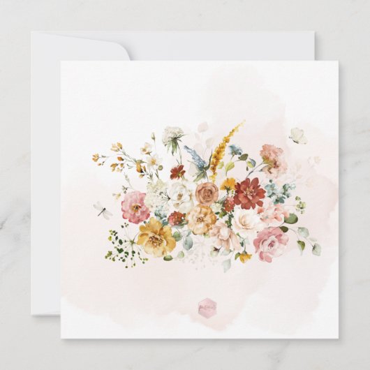 PixDezines H2 Fall Garden Blume Save the Date (Rückseite)