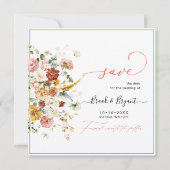 PixDezines H2 Fall Garden Blume Save the Date (Vorderseite)