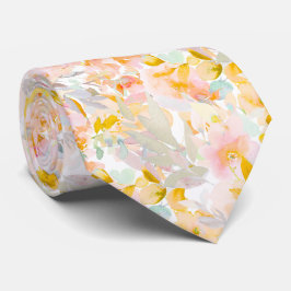 PixDezines H2 Frühlingsblumen Blush Senf Krawatte