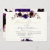 PixDezines H2 Herbst Blume Probe Abendessen Einladung (Vorne/Hinten)