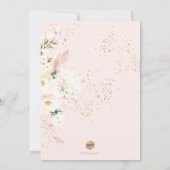 PixDezines H2 Hydrangeas Blush Rose Taufe Einladung (Rückseite)