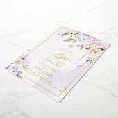 PixDezines H2 Hydrangeas Creme Rose Taufen Foil Folieneinladung (Gedreht)