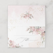 PixDezines H2 Hydrangeas Dusty Rose Platzkarte (Außenseite Aufgefaltet)