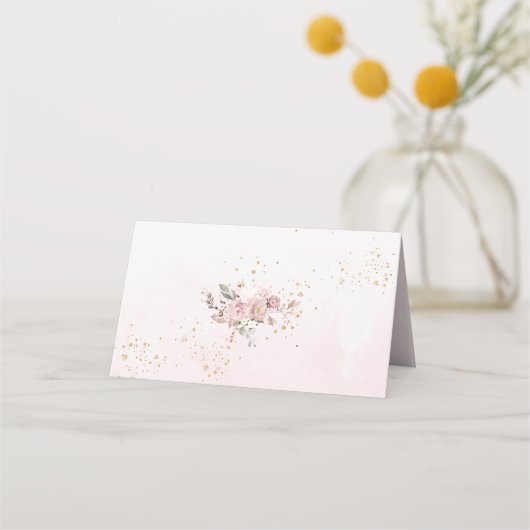 PixDezines H2 Hydrangeas Dusty Rose Platzkarte (Rückseite)