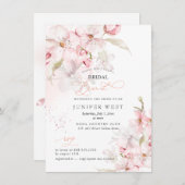 PixDezines H2 Kirschblüten Bridal Brunch Save The Date (Vorne/Hinten)