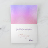 PixDezines H2 Lila Agate Mitzvah ✡ Danke Auto Karte (Innenseite)