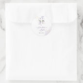 PixDezines H2 Lilac Lila Eukalyptus Taufe Runder Aufkleber (Tasche)