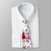 PixDezines H2 Mid Summer Flowers Burgundy Slate Krawatte (Gebunden)