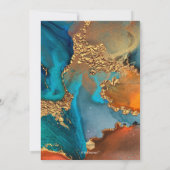 PixDezines H2 Moderne Galaxie Abstrakte Bar Mitzva Einladung (Rückseite)