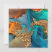 PixDezines H2 Moderne Galaxie Abstrakte Bar Mitzva Einladung (Rückseite)