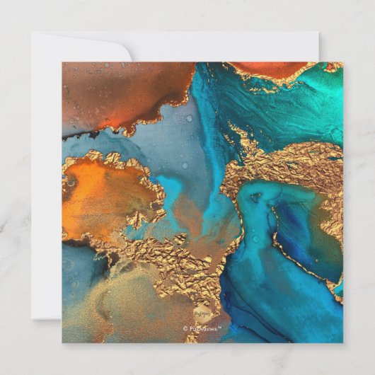 PixDezines H2 Moderne Galaxie Abstrakte Bar Mitzva Einladung (Rückseite)