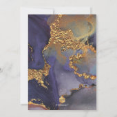 PixDezines H2 Moderne Galaxie Abstrakte Bar Mitzva Einladung (Rückseite)