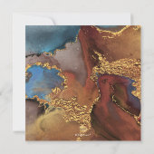 PixDezines H2 Moderne Galaxie Abstrakte Bar Mitzva Einladung (Rückseite)