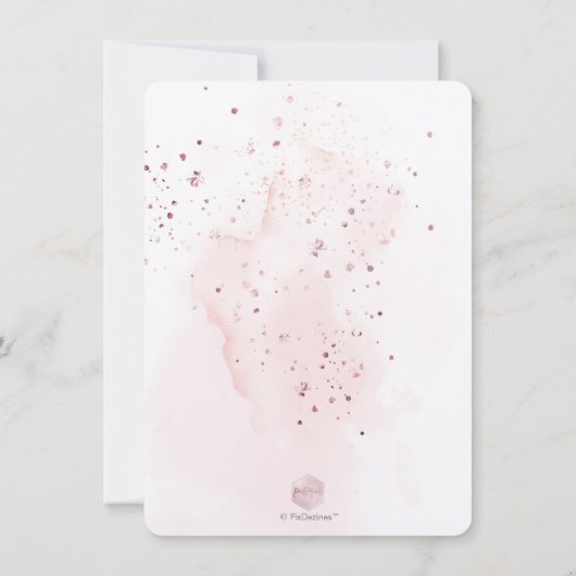 PixDezines H2 Pink Champagne 90 Birthday Bkupfinal Einladung (Rückseite)