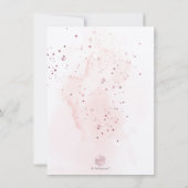 PixDezines H2 Pink Champagne 90 Birthday Einladung (Rückseite)