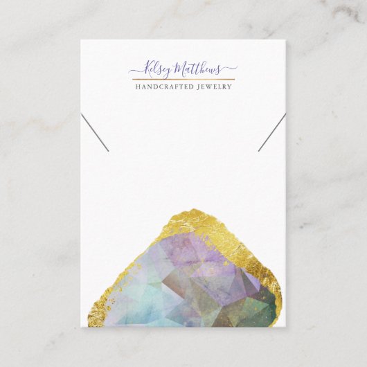 PixDezines H2 Quarz Crystal Ombre Lila Bus Visitenkarte (Vorderseite)