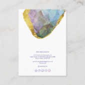 PixDezines H2 Quarz Crystal Ombre Lila Bus Visitenkarte (Rückseite)