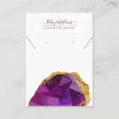 PixDezines H2 Quarz Crystal Rhodolite Garnet  Visitenkarte (Vorderseite)