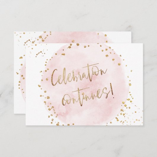 PixDezines H2 rosa Baumwolle Bat Mitzvah Empfang i Einladung (Vorne/Hinten)