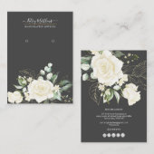 PixDezines H2 Rose Cremeohrringe Anzeige Visitenkarte (Vorne/Hinten)