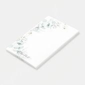 PixDezines H2 Rustic Eucalyptus Postit Notes Post-it Klebezettel (angewinkelt)