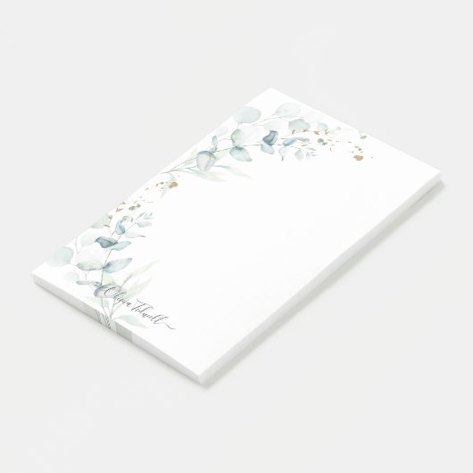 PixDezines H2 Rustic Eucalyptus Postit Notes Post-it Klebezettel (angewinkelt)