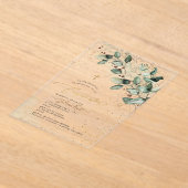 PixDezines H2 Rustic Gum Eucalyptus Confirmation Acryleinladungen (Ablage )