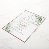 PixDezines H2 Rustikale Eukalyptus Erste Kommune Folieneinladung (Gedreht)