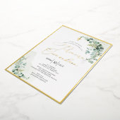 PixDezines H2 Rustikale Eukalyptus Primeira Comunh Folieneinladung (Gedreht)