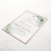 PixDezines H2 Rustikale Eukalyptus Primera Kommuni Folieneinladung (Gedreht)