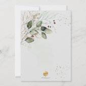 PixDezines H2 Rustikale Kaugummi-Eukalyptus-Bestät Einladung (Rückseite)