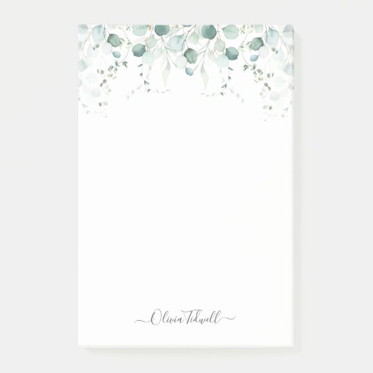 PixDezines H2 Rustischer Eukalyptus Post-it Klebezettel (Vorderseite)