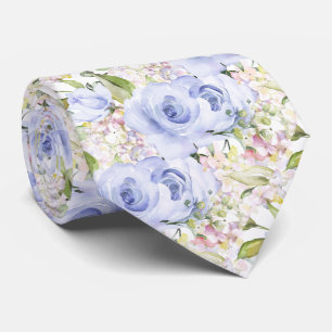 PixDezines H2 Sommer Blaue Hyazinthenrosen Hortens Krawatte
