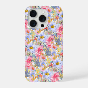PixDezines H2 Sommerblumen Helle Farbtöne iPhone 15 Pro Hülle