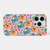 PixDezines H2 Sommerblumen Helle Farbtöne iPhone Hülle (Rückseite (Horizontal))